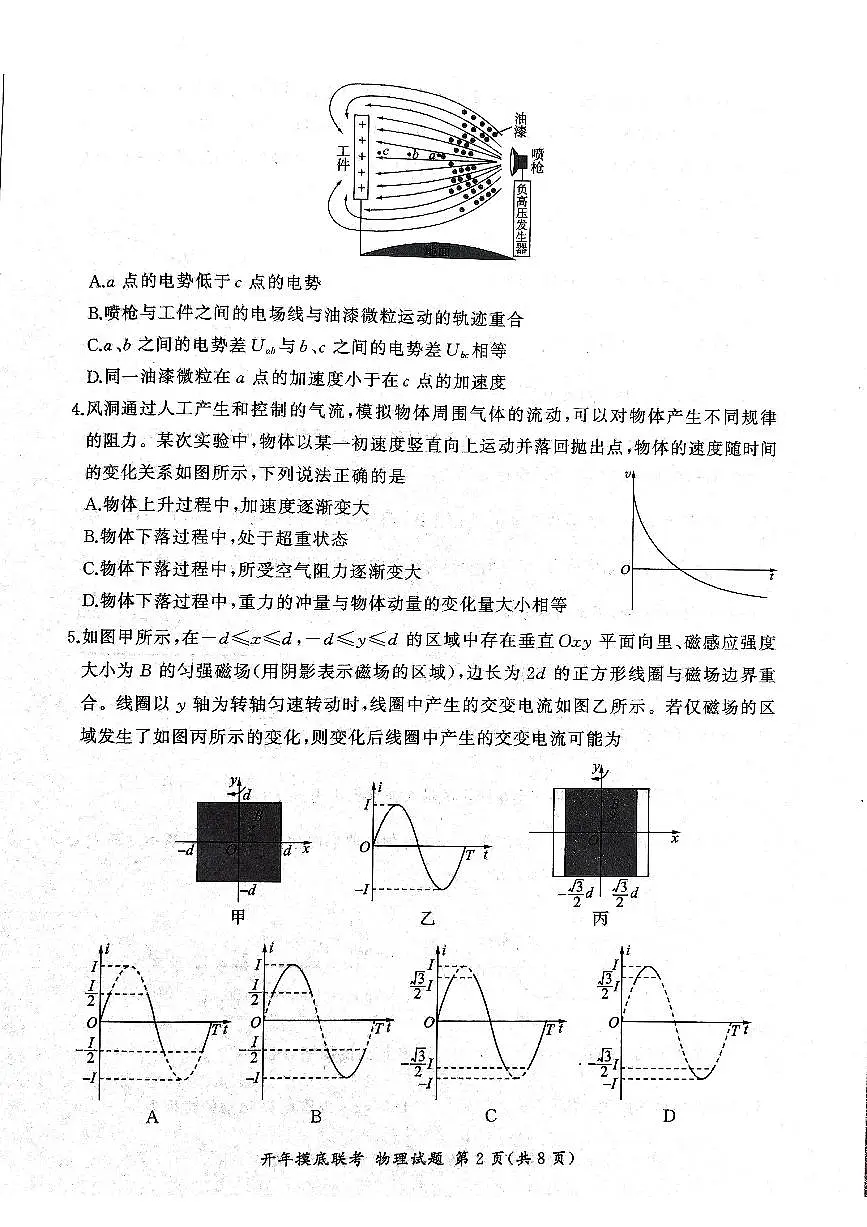 2025年辽宁百师联盟高三物理试题-3月第2页