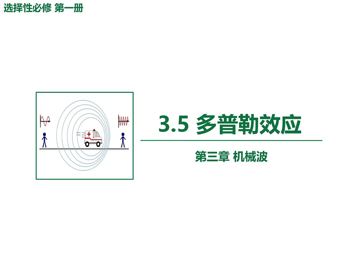 物理人教版2019选择性必修第一册3.5 多普勒效应课件第1页