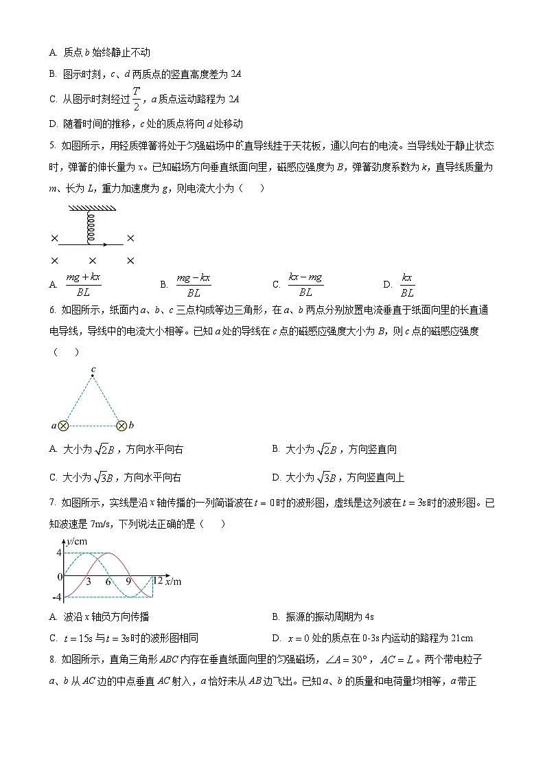 山东省威海市2024-2025学年高二上学期期末考试物理试题 Word版无答案第2页