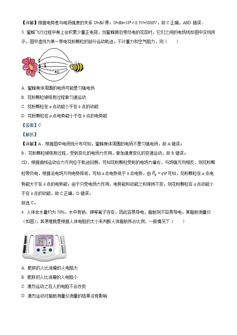 广东省揭阳市2024-2025学年高二上学期期末考试物理试卷  Word版含解析第2页
