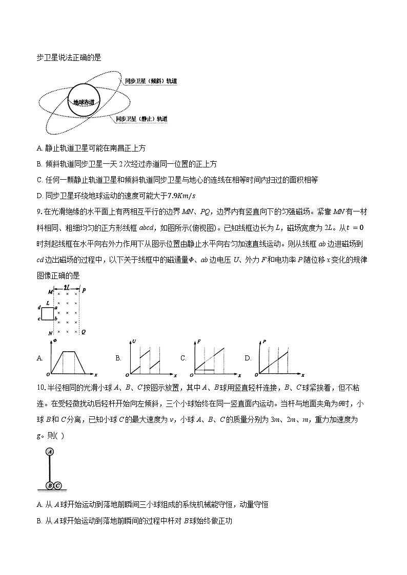 2025南昌高三下学期第一次模拟测试物理含解析第3页