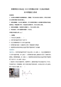2025届新疆维吾尔自治区高三下学期第一次适应性检测物理试卷（解析版）
