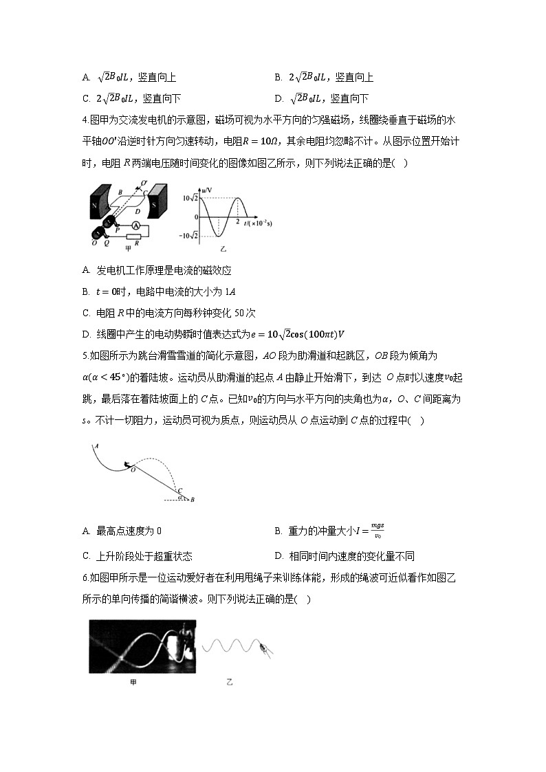 2024~2025学年云南省红河州、文山州高三下学期2月（第二次）复习统一检测物理试卷（解析版）第2页