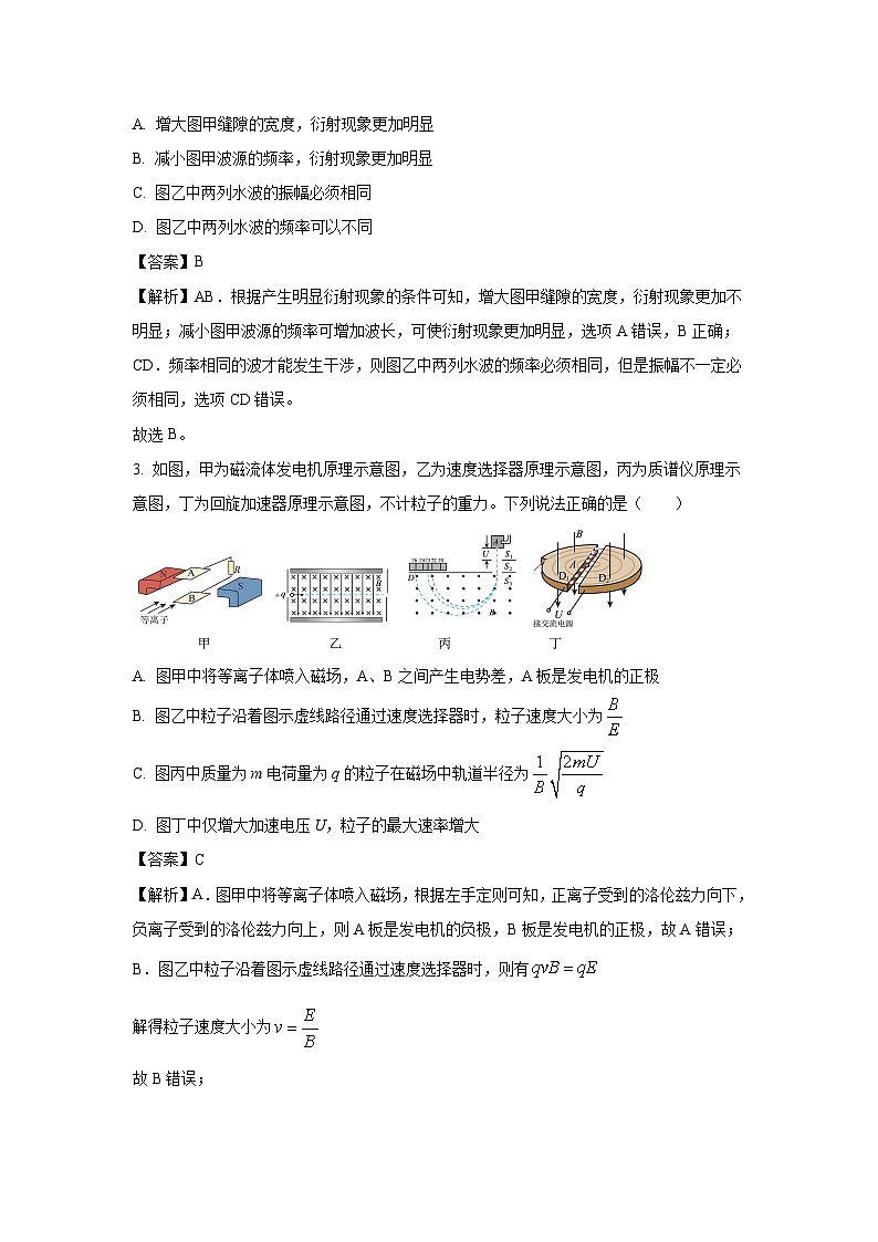 2024~2025学年山东省滨州市高二上学期1月期末物理试卷（解析版）第2页