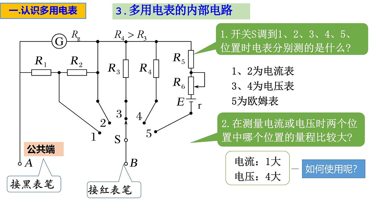 物理人教版(2019）必修第三册11.5实验：练习使用多用电表课件第7页