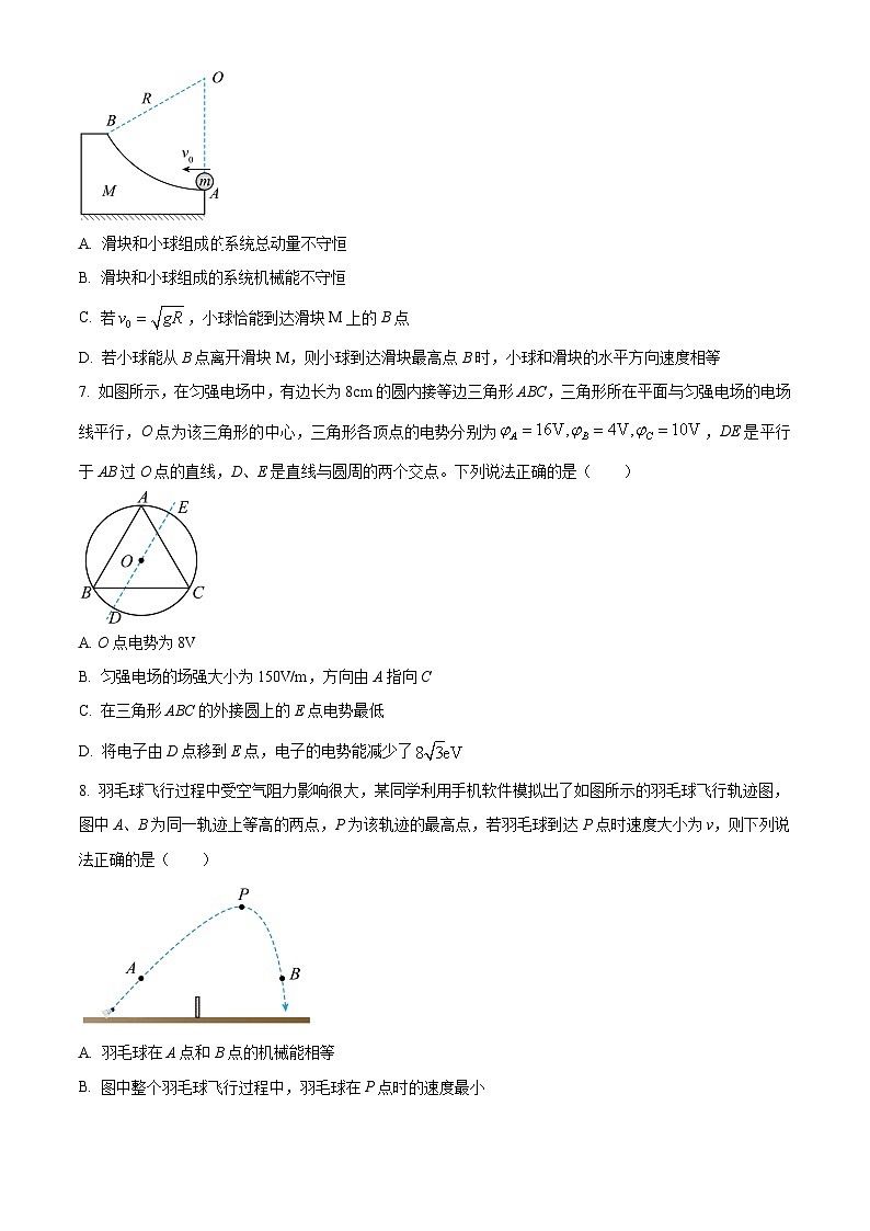 辽宁省名校联盟2024-2025学年高三下学期3月联合考试（一模）物理试题（原卷版+解析版）第3页