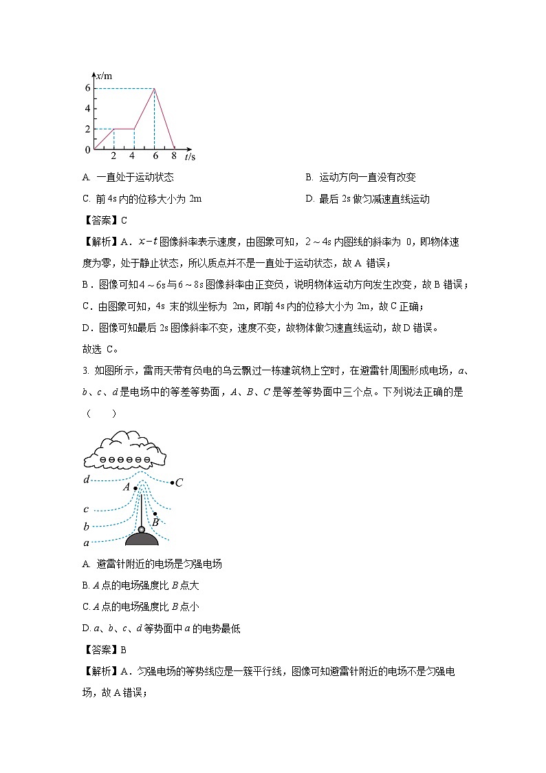 云南省红河州、文山州2024-2025学年高二上学期1月期末统一檢测物理试卷（解析版）第2页