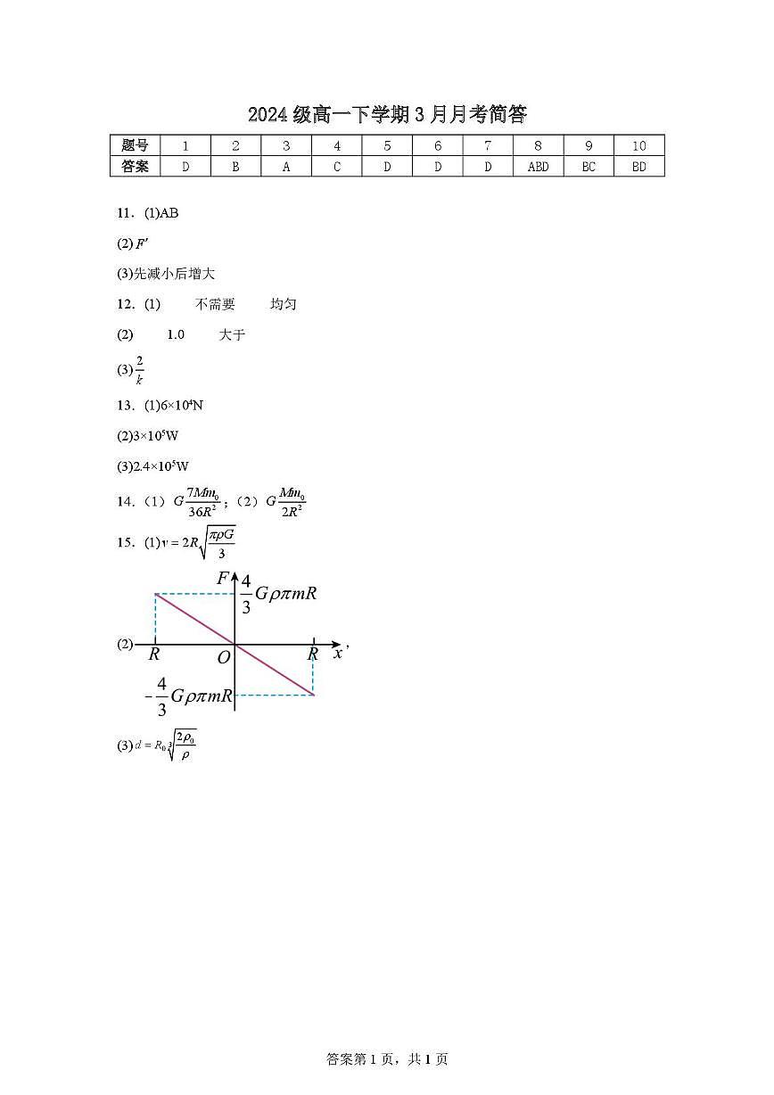 3月月考简答第1页