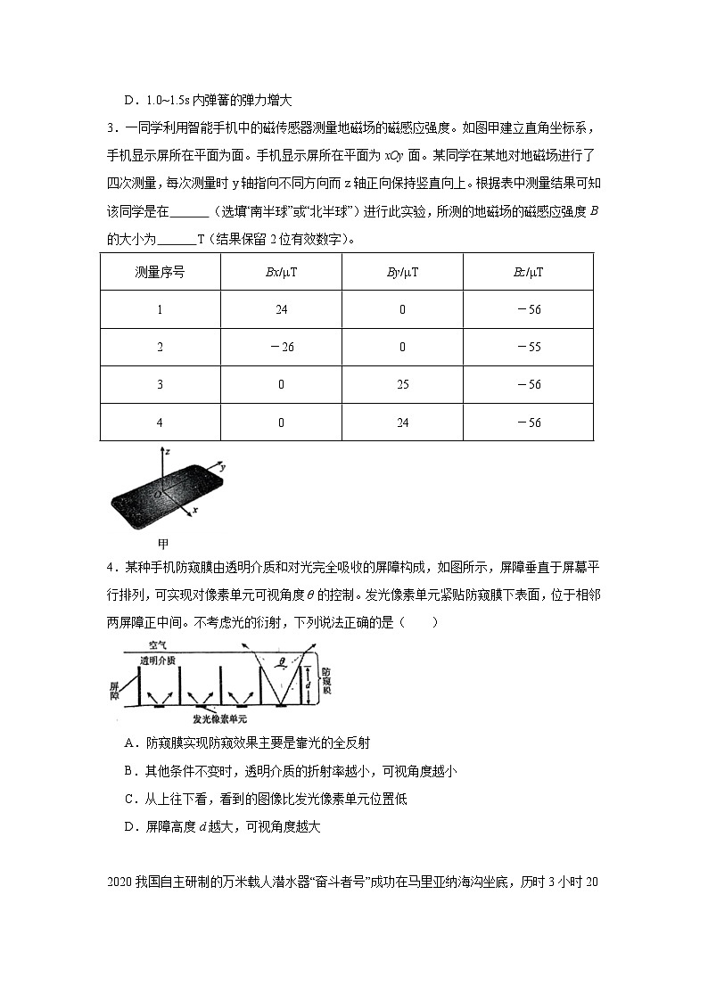 2025届上海市高三下学期3月质量调研（二模）物理试卷第2页