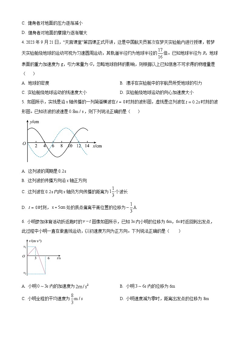 吉林省通化市梅河口市第五中学2024-2025学年高三下学期开学物理试题（原卷版+解析版）第2页