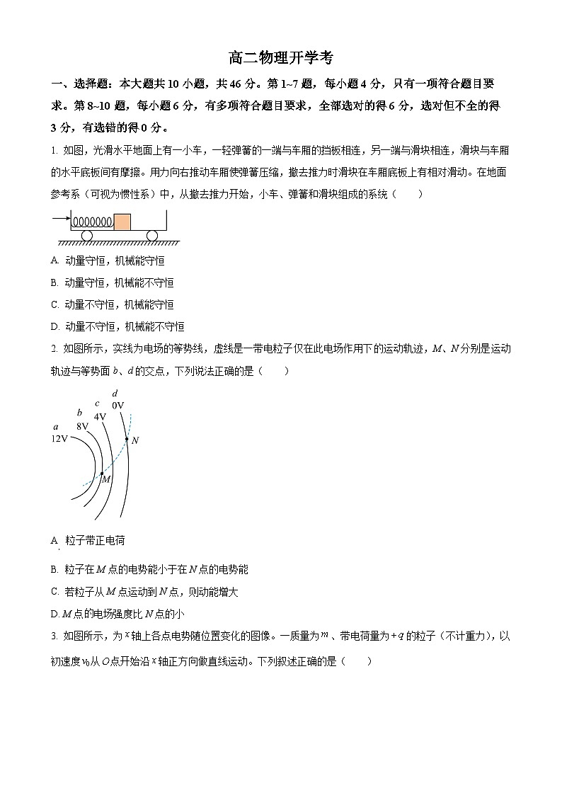 吉林省通化市梅河口市第五中学2024-2025学年高二下学期开学考试物理试题（原卷版+解析版）第1页