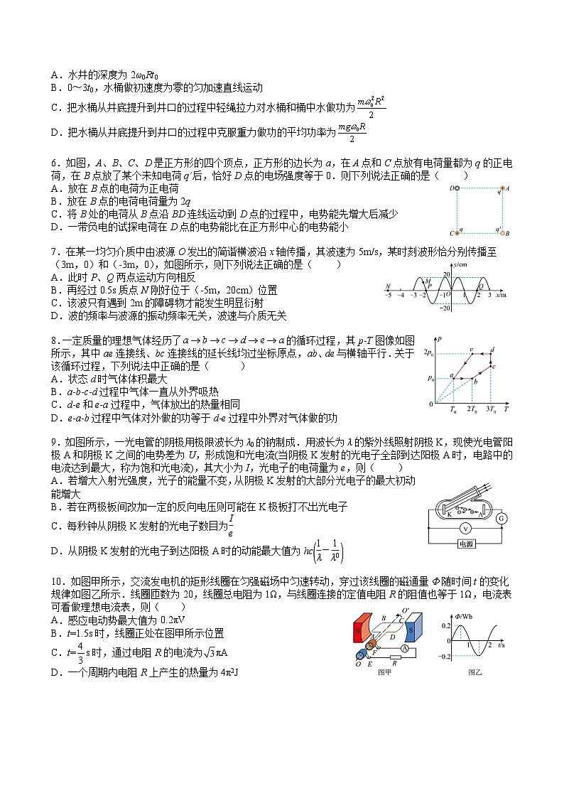 江苏省南京市中华中学2024-2025学年高三下学期3月月考物理试题第2页