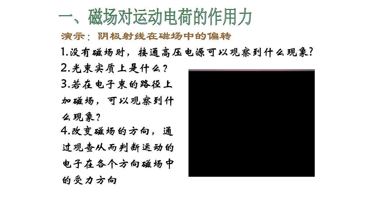 1.2磁场对运动电荷的作用力——高中物理人教版选择性必修第二册课件第4页