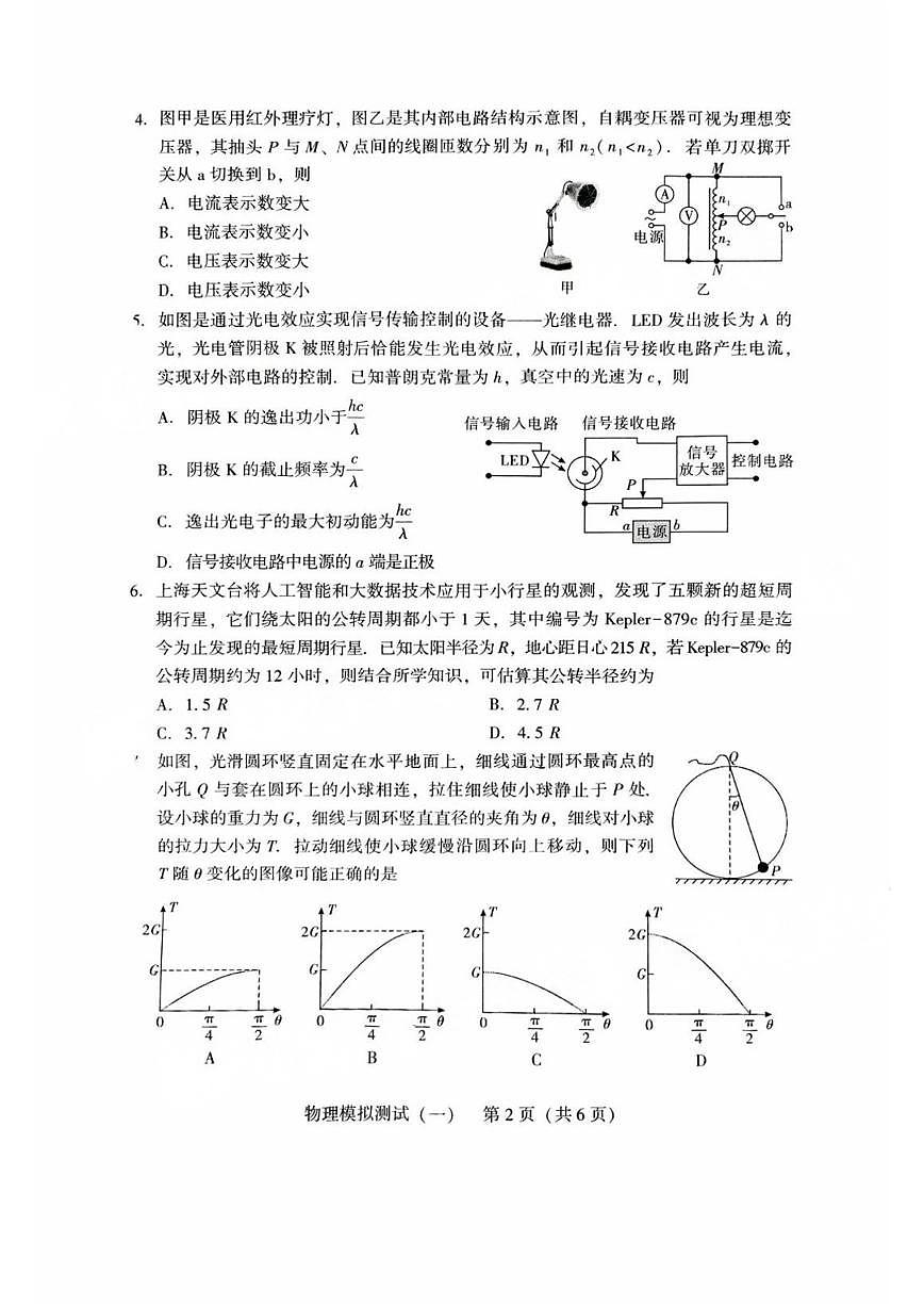 2025广东一模物理试题第2页