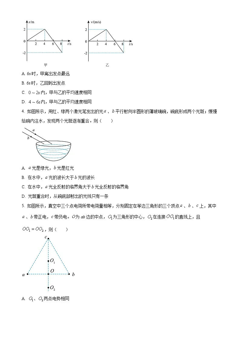2025届山西省高三下学期考前适应性测试启航（一模）物理试卷 Word版无答案第2页