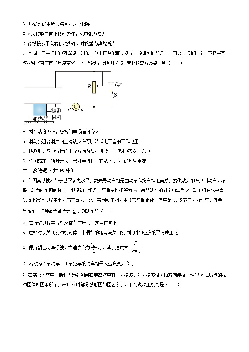 2025届湖南省长沙铁路第一中学高三下学期一模物理试题（原卷版）第3页