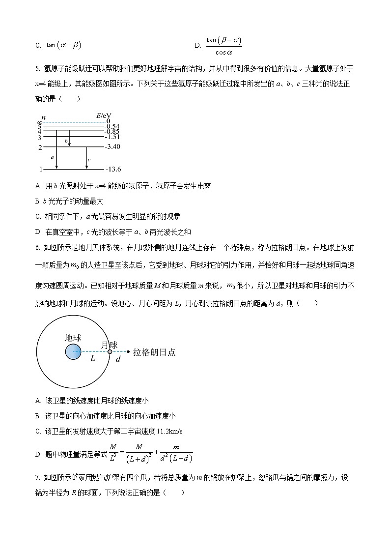 2025届湖南省长沙市第十一中学高三下学期一模物理试题（原卷版）第3页