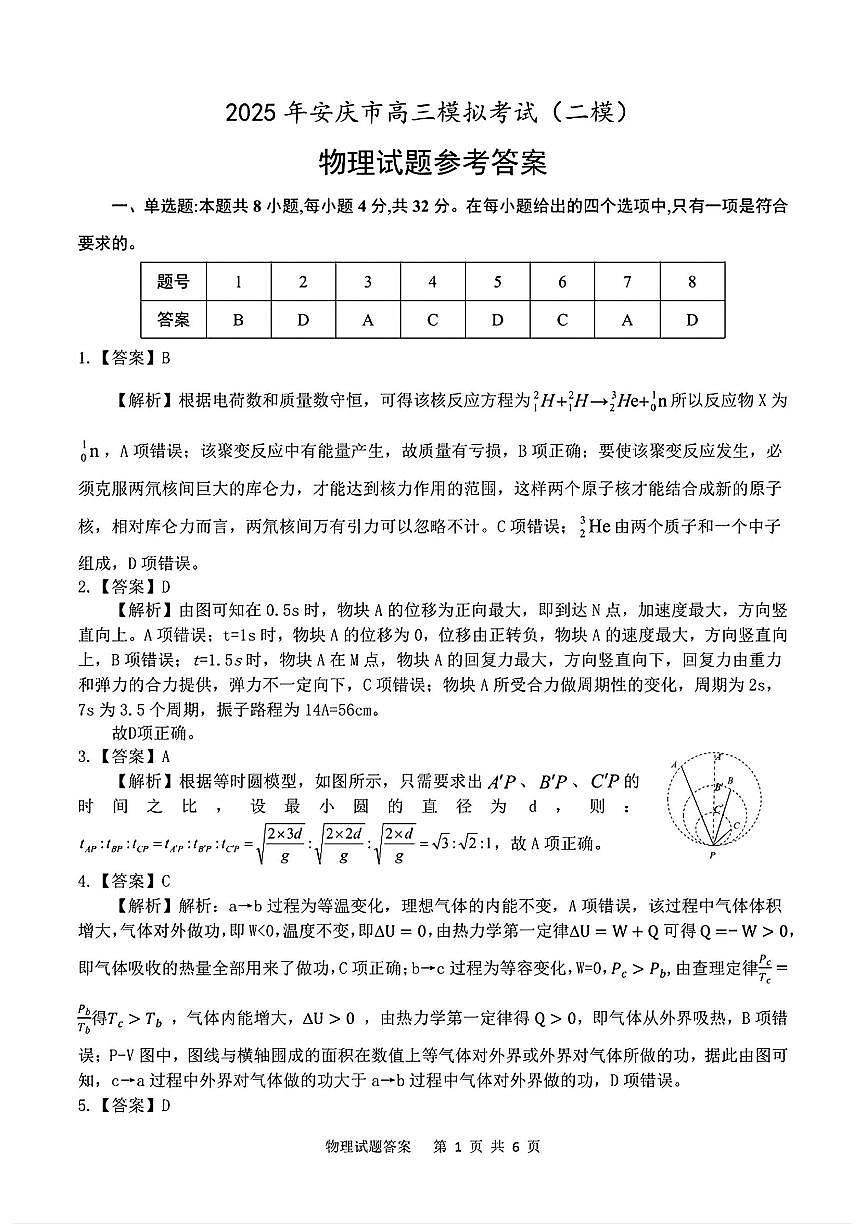 物理答案第1页