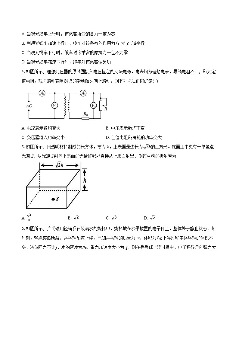 安徽省江南十校2025届高三下学期一模物理试题第2页