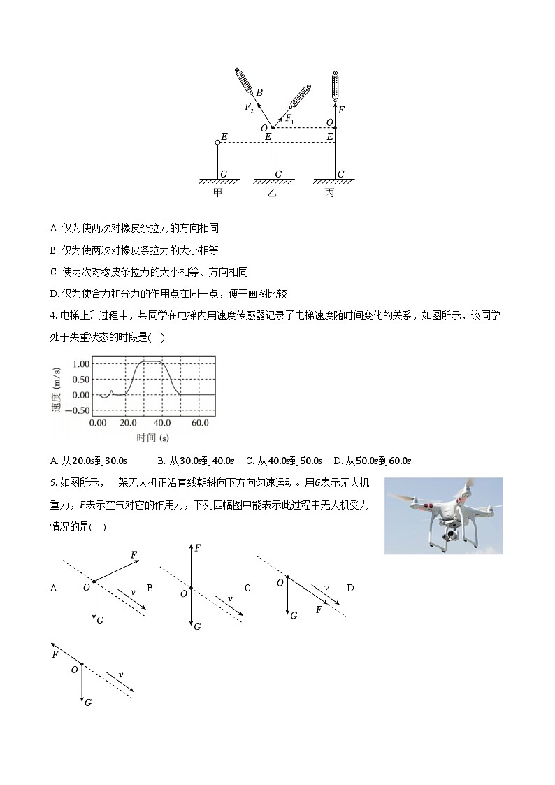 江苏省盐城市东台市2024-2025学年高一（上）期末物理试卷-普通用卷第2页