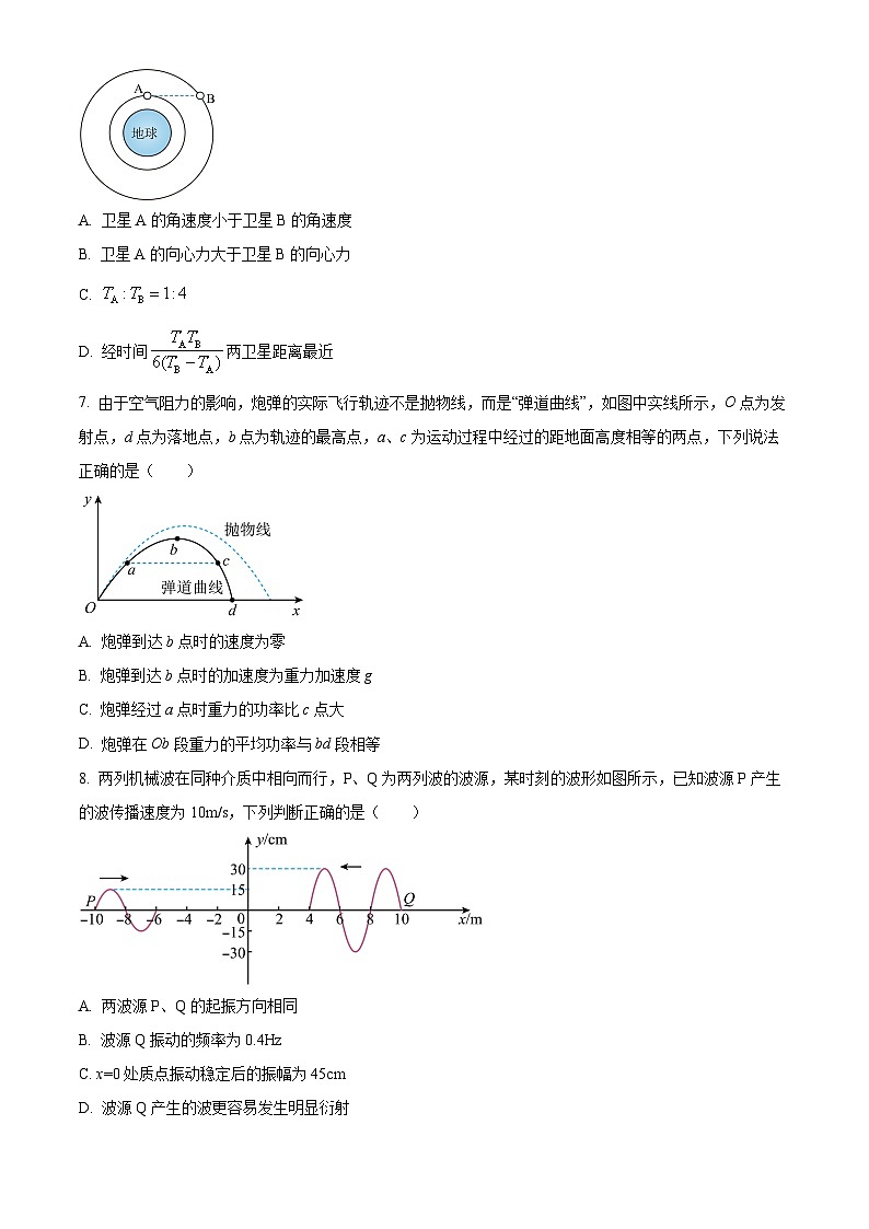 精品解析：2025届江苏省G4联考高三下学期2月阶段调研物理试卷（原卷版）第3页