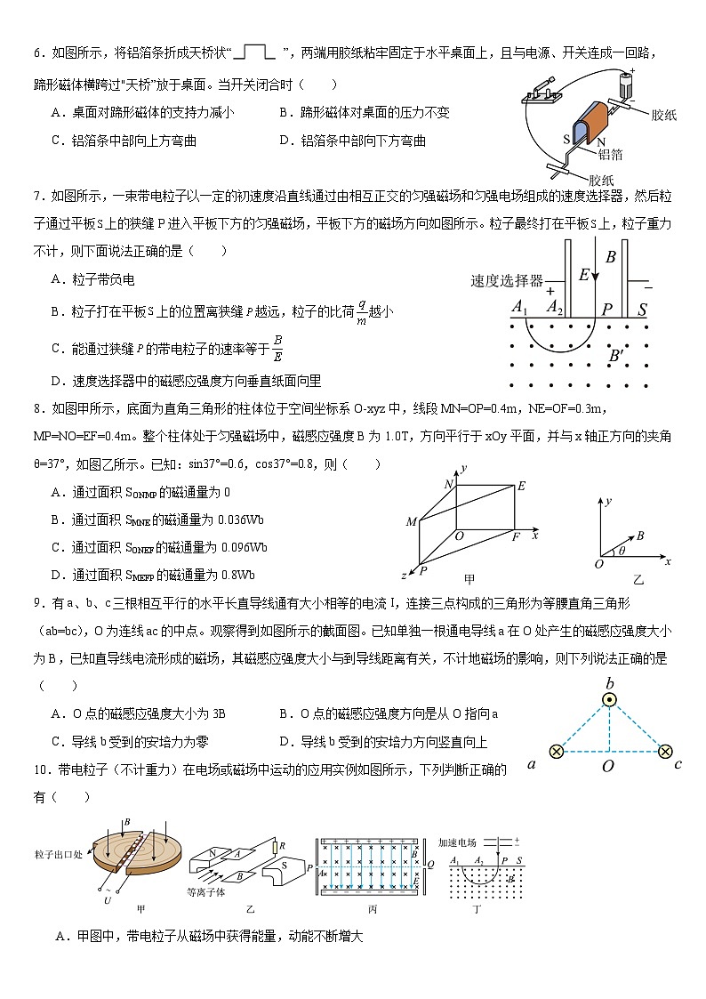 广东省中山市三鑫学校2024-2025学年高二下学期3月月考 物理试题第2页