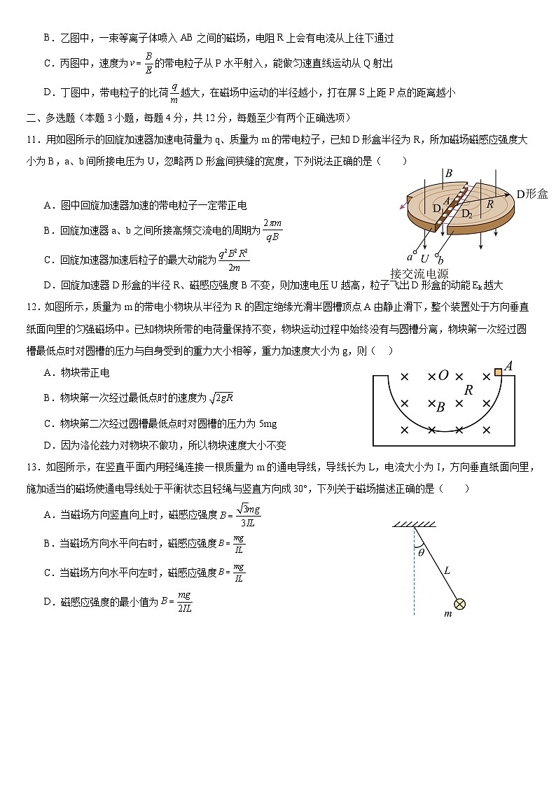 广东省中山市三鑫学校2024-2025学年高二下学期3月月考 物理试题第3页