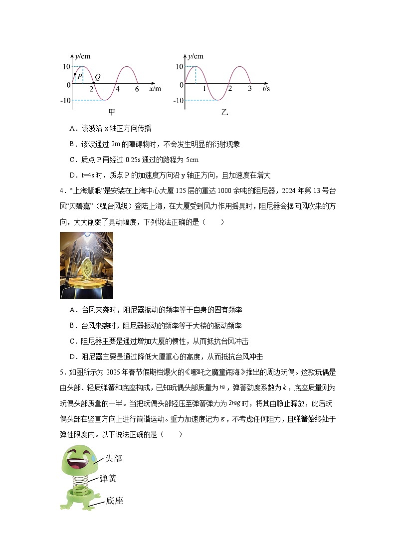 河南省南阳市方城县第一高级中学2024-2025学年高二下学期3月月考 物理试题第2页