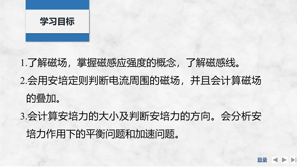 2025届高三物理一轮复习精品课件第十章磁场第1讲磁场及其对电流的作用第2页