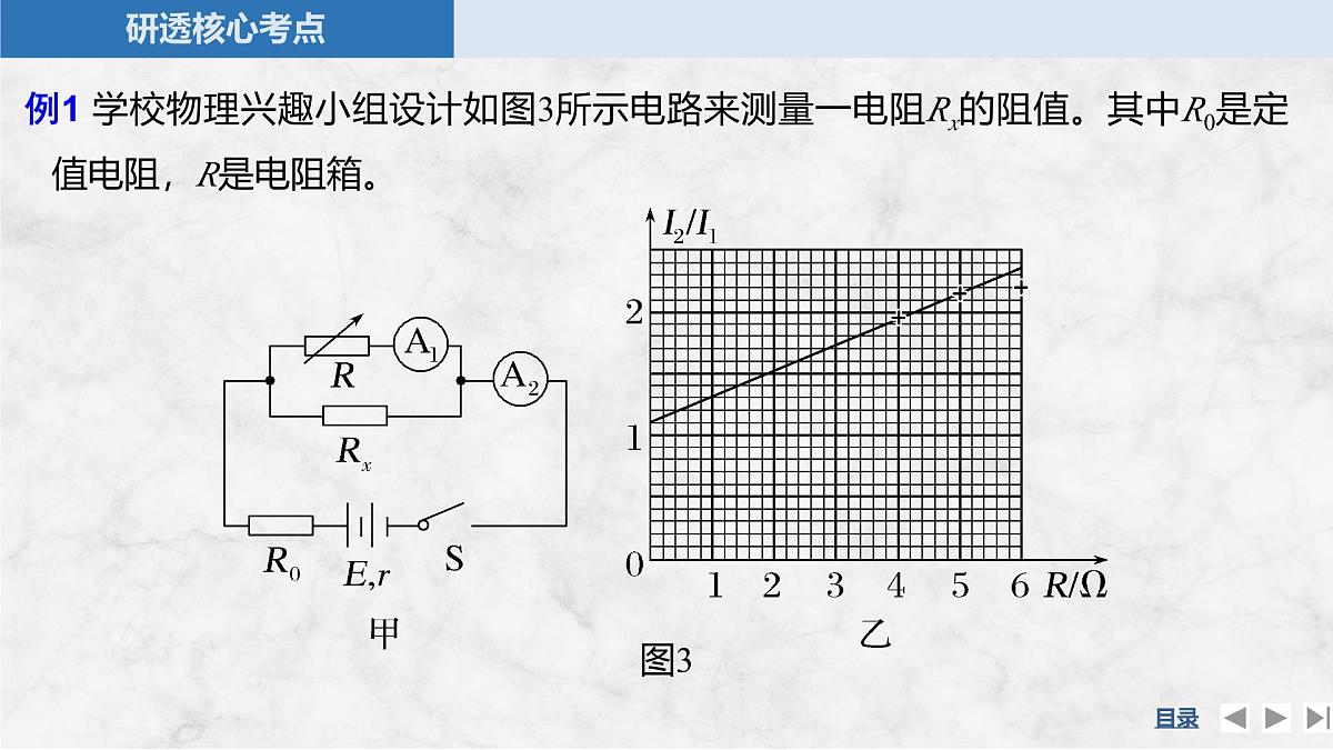2025届高三物理一轮复习精品课件第九章电路及其应用专题强化十六测量电阻的其他几种方法第7页