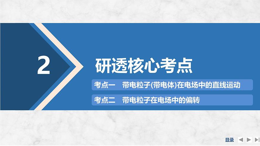 2025届高三物理一轮复习精品课件第八章静电场第4讲带电粒子在电场中的运动第8页