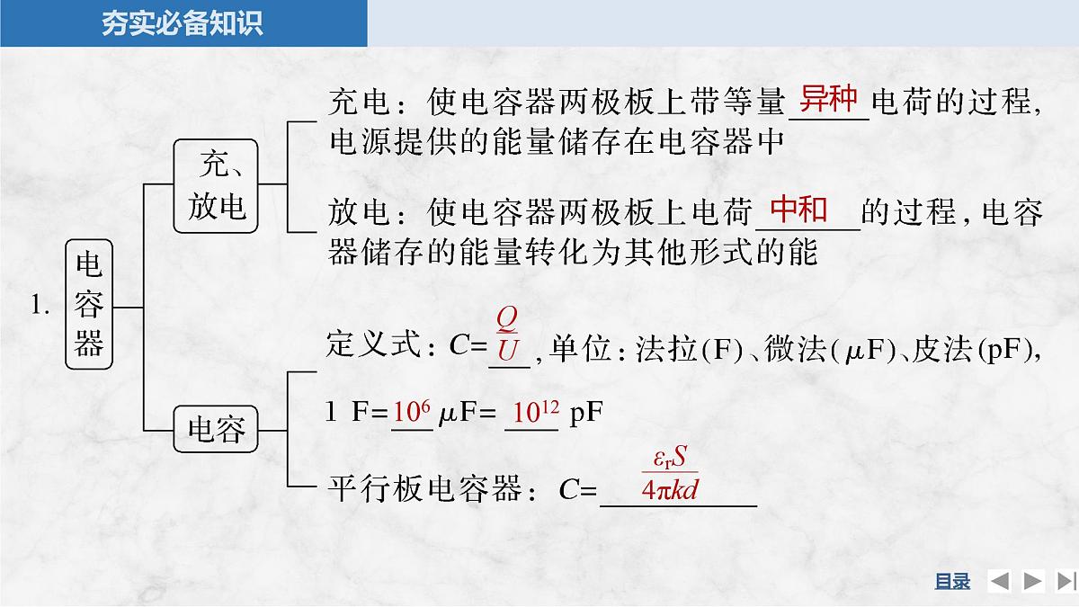 2025届高三物理一轮复习精品课件第八章静电场第3讲实验十观察电容器的充、放电现象电容器的动态分析第5页