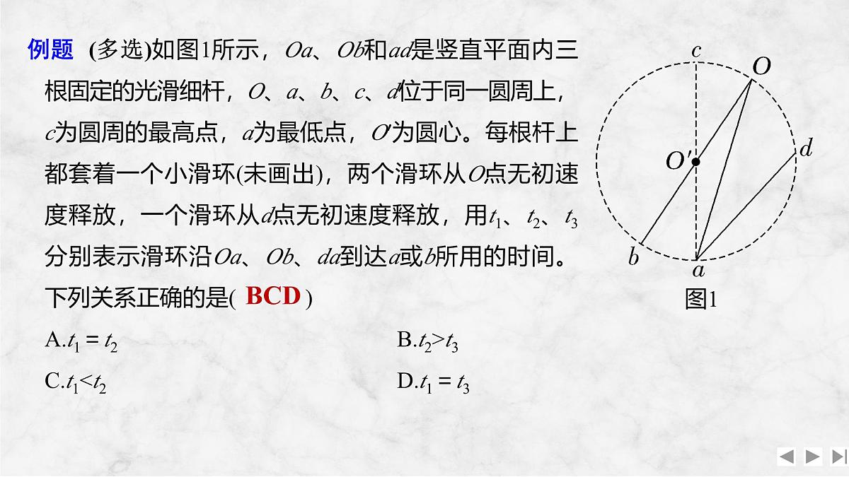 2025届高三物理一轮复习精品课件第三章牛顿运动定律增分微点4等时圆模型第4页