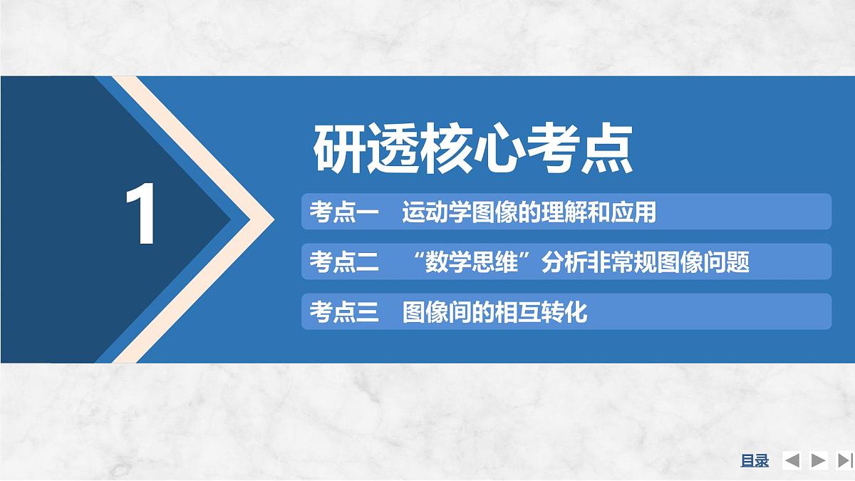 2025届高三物理一轮复习精品课件第一章运动的描述匀变速直线运动的研究专题强化一运动图像问题第4页