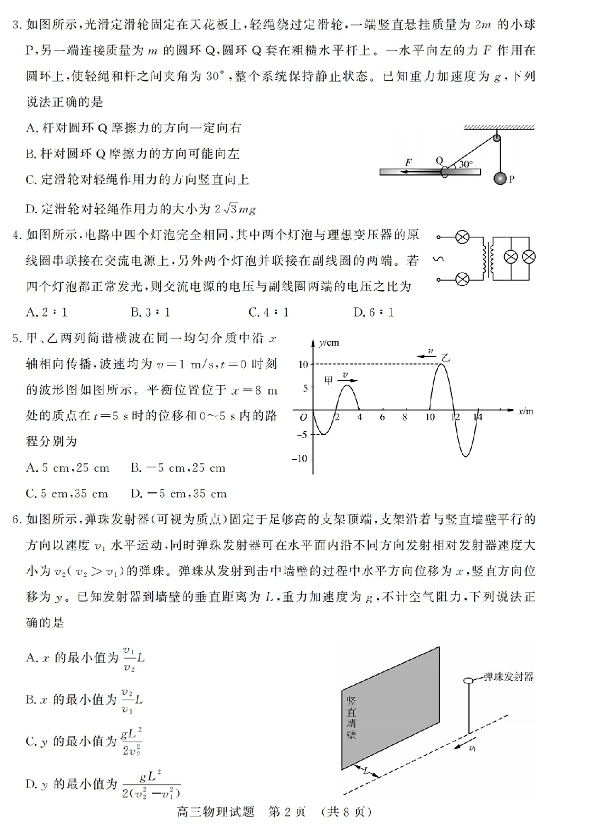 2025届济南高考一模物理试题+答案第2页