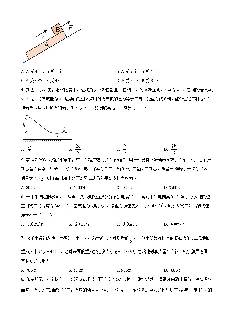 2025届四川省眉山市仁寿县高三上学期一模物理试题（原卷版+解析版）第2页