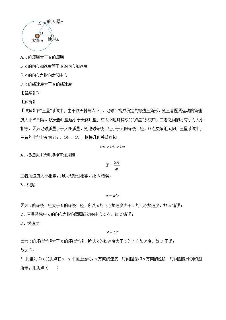 广西南宁市第二中学2024-2025学年高三下学期2月月考 物理试卷（含解析）第3页