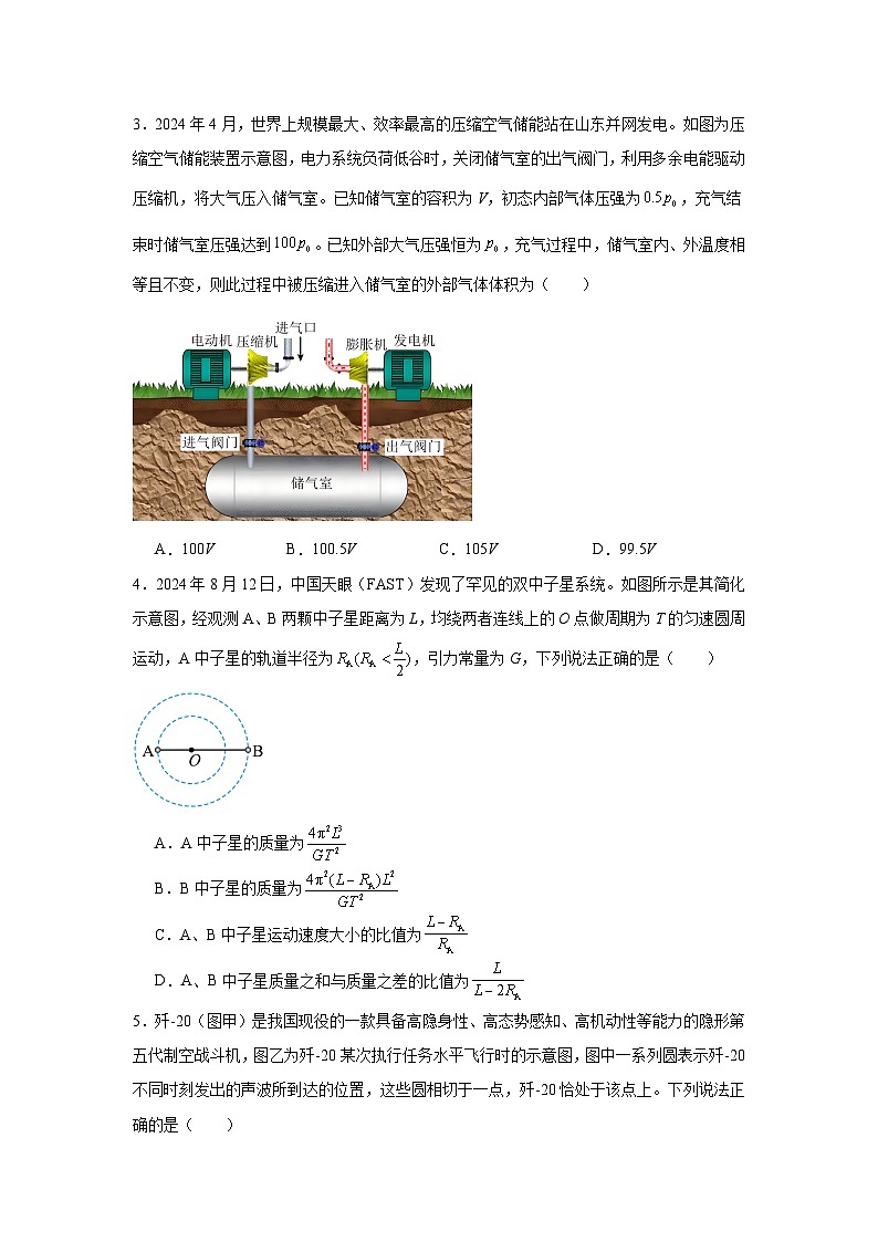 2025届河北省高三下学期模拟预测物理试题第2页
