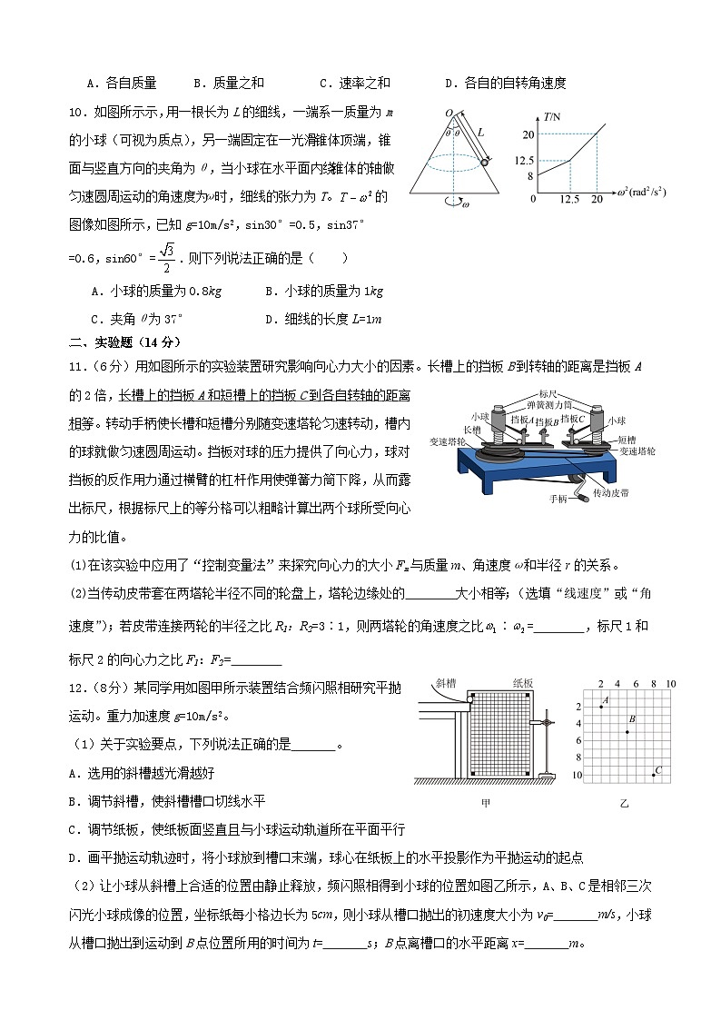 江西省南昌市第二中学2024-2025学年高一下学期3月月考物理试题（Word版附解析）第3页