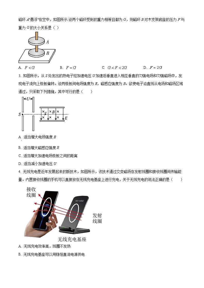 吉林省长春市长春外国语学校2024-2025学年高二下学期开学物理试题（原卷版+解析版）第2页