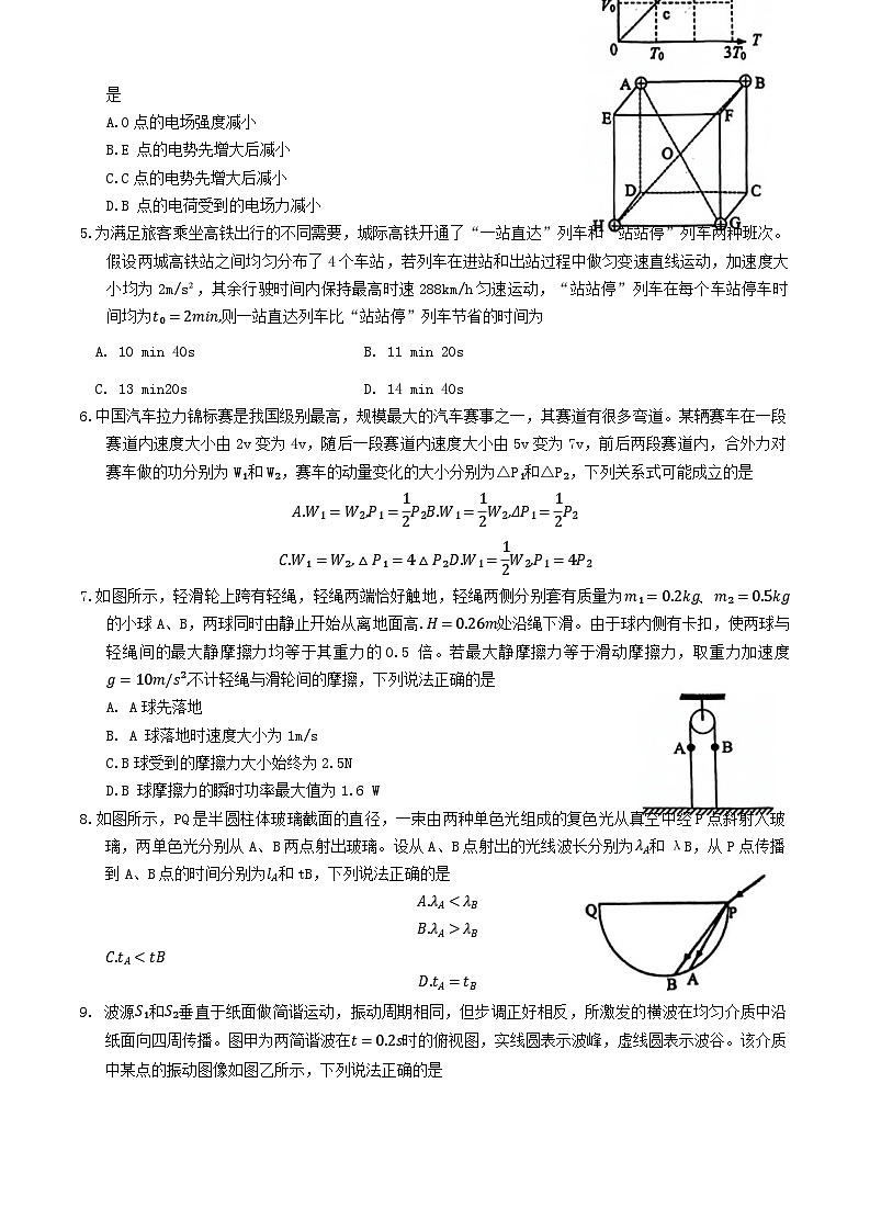 湖北省武汉市武昌区2024届高三物理下学期二模试题第2页