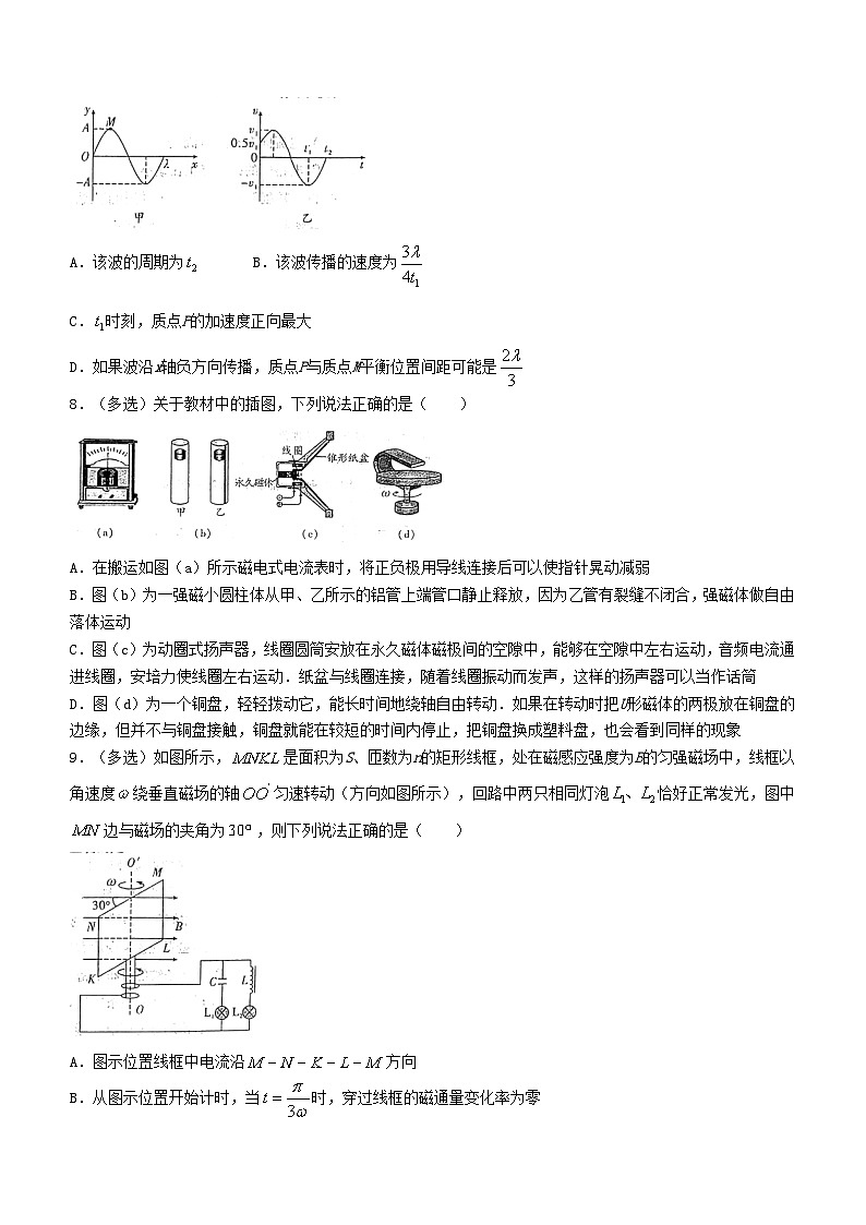 辽宁省部分学校2023_2024学年高二物理下学期4月月考试题含解析第3页
