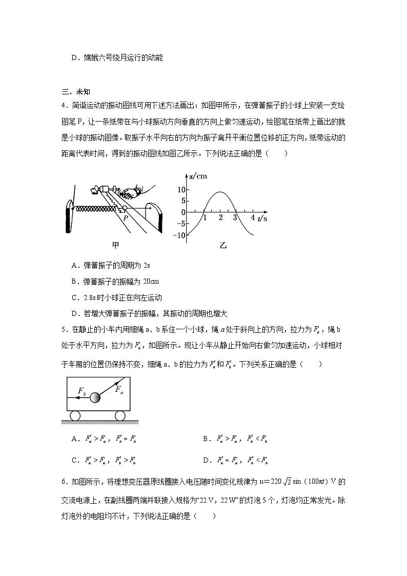 2025届北京市延庆区高三下学期统测物理试卷（无答案）第2页
