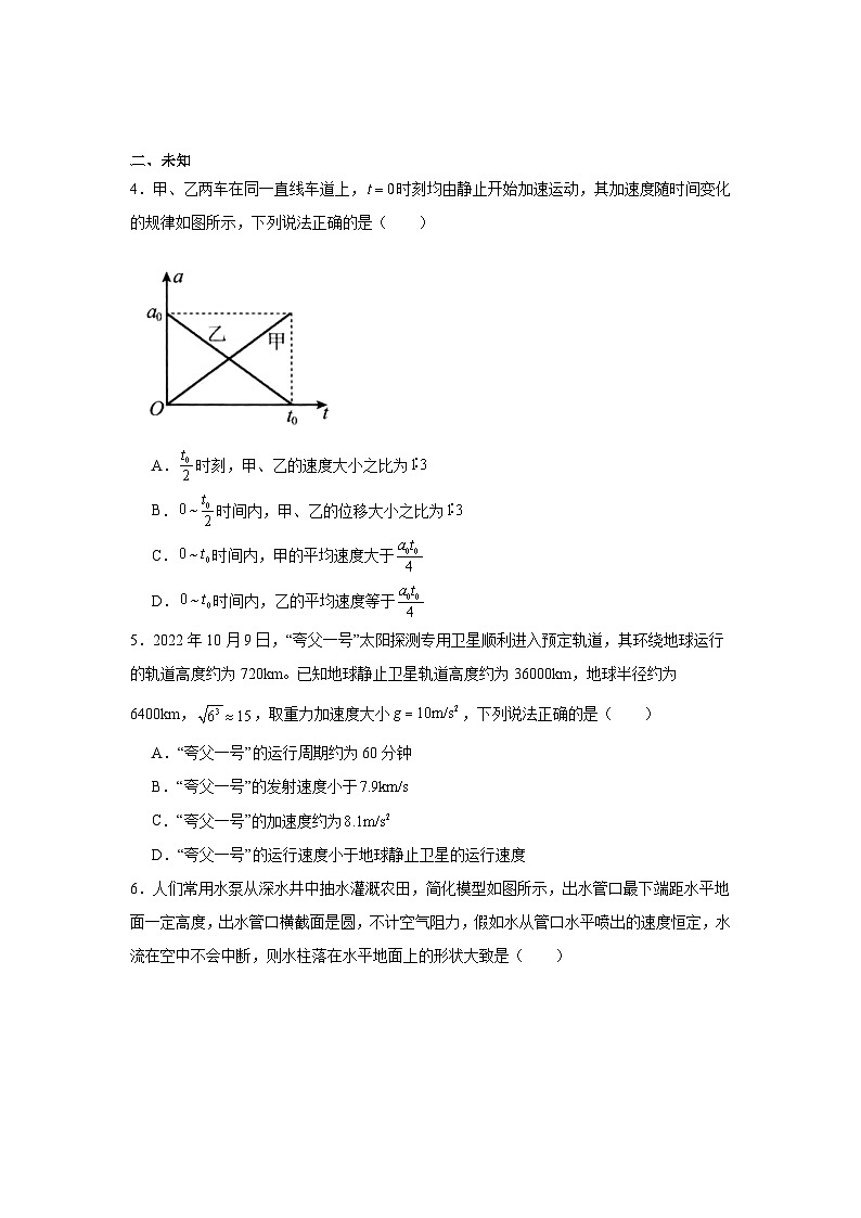 2025届湖北省华大新高考联盟高三下学期3月教学质量测评物理试题（无答案）第2页