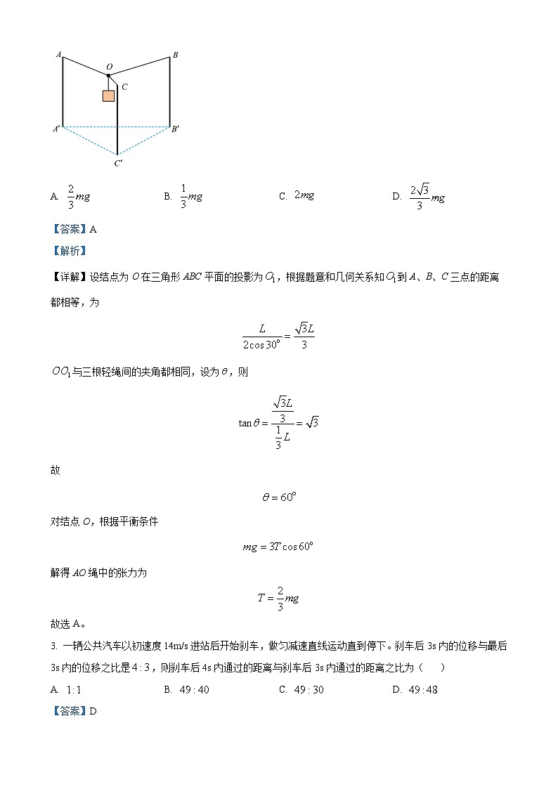 2025届山东省临沂市高三下学期一模考试物理试题 含解析第2页