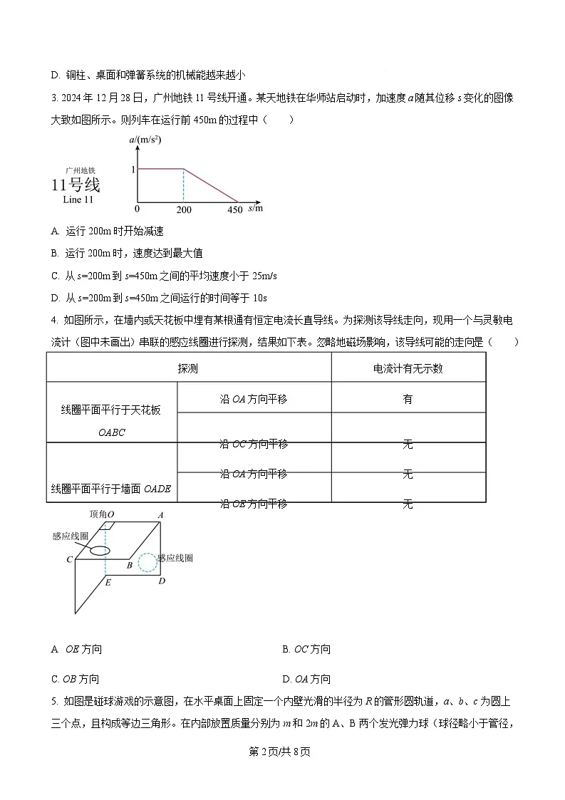 广东省佛山市顺德区2025届高三下学期二模物理试题（原卷版）第2页