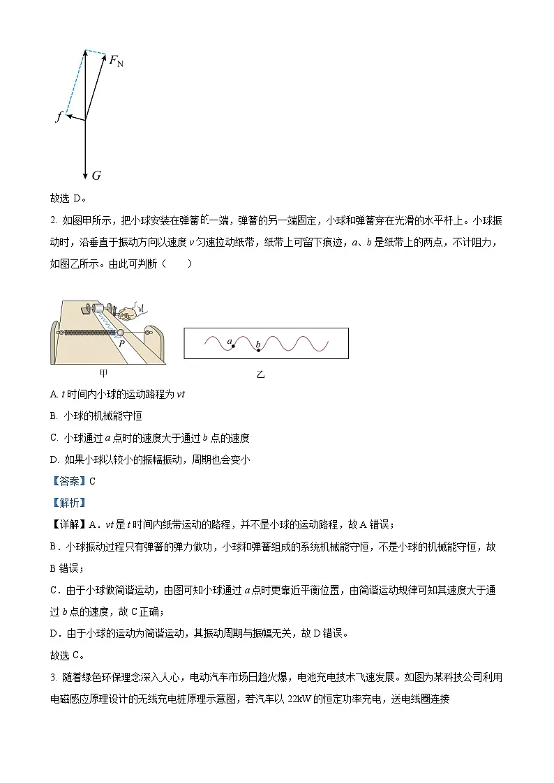 广东省广州市白云区2025届高三下学期一模考试物理试题 Word版含解析第2页