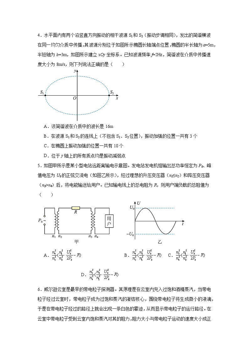 2025届湖南省一起考大联考高三下学期二模物理试题（附答案解析）第2页