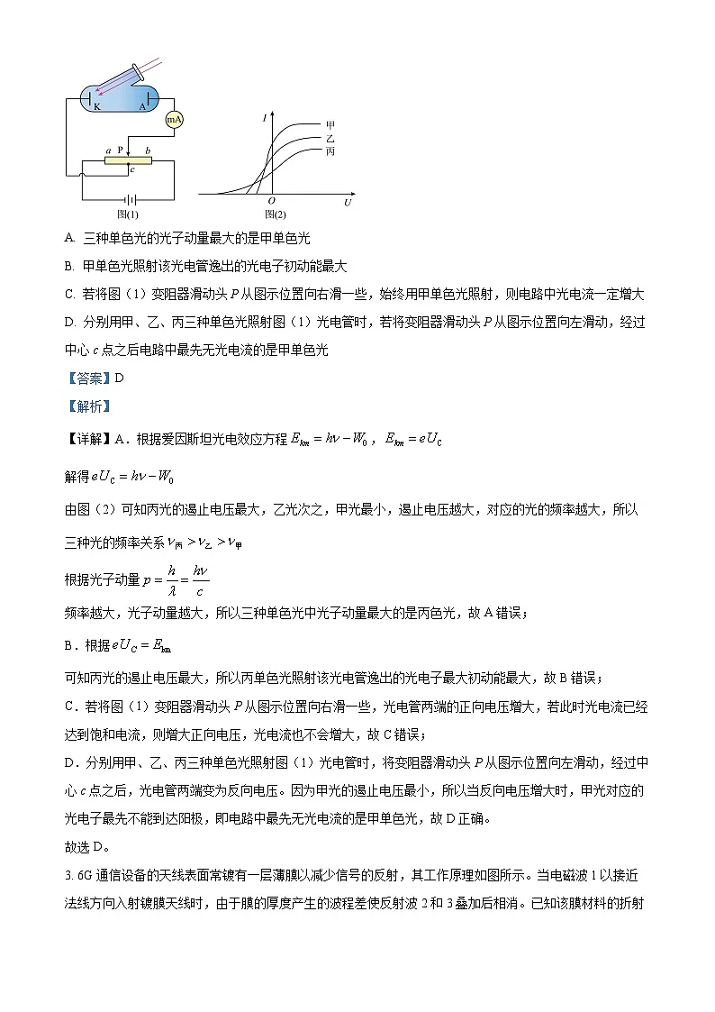 2025届山东省泰安市高三下学期3月一模物理试题 Word版含解析第2页