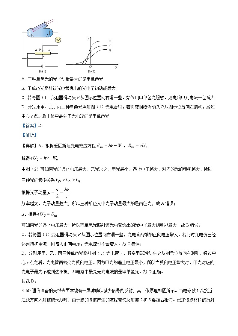 2025届山东省泰安市高三下学期3月一模物理试题  Word版含解析第2页